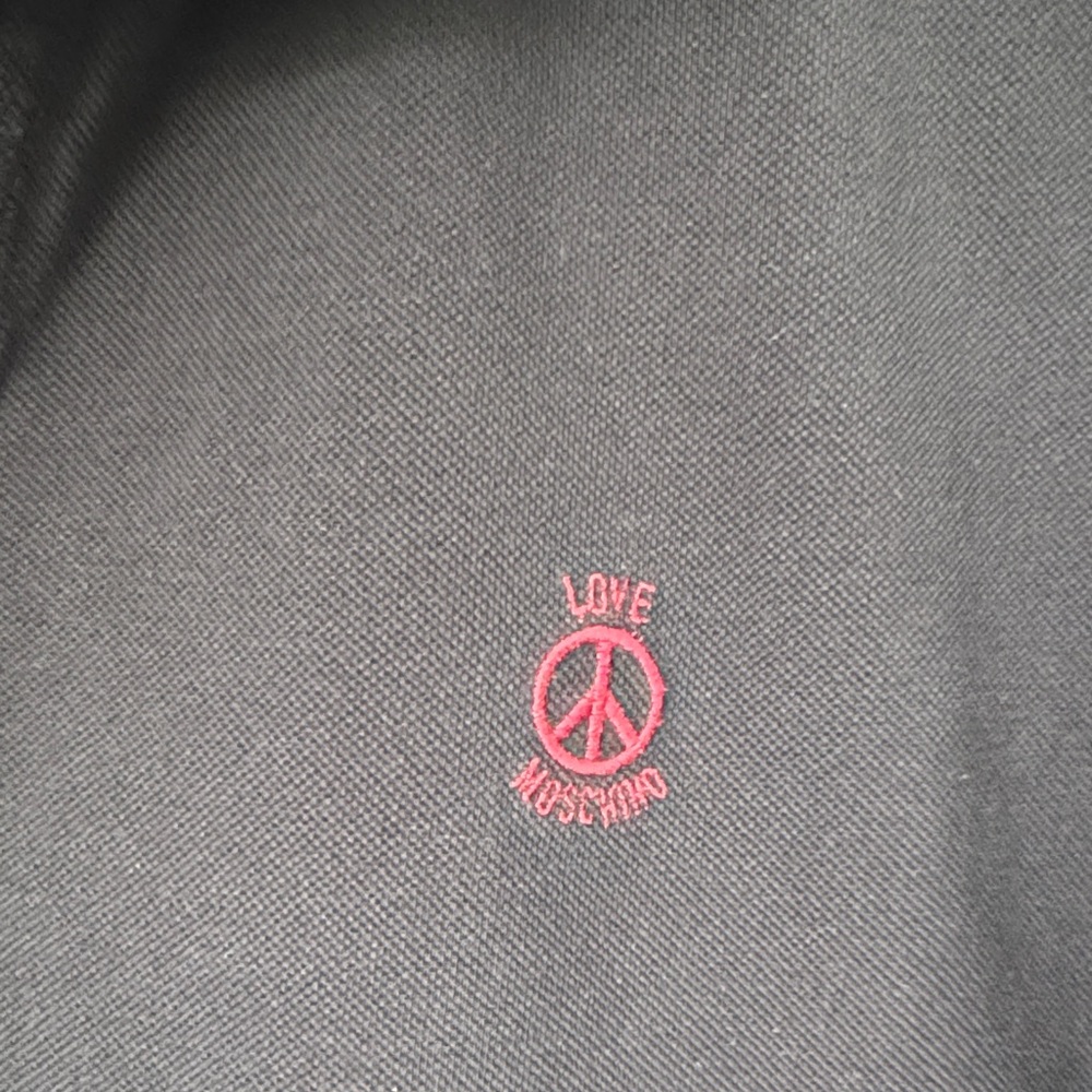 Love Moschino Black Polo with Red Logo - Picture 2 of 13